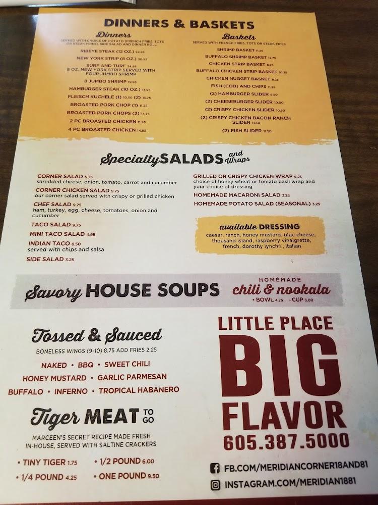 Meridian Corner Menu image 4
